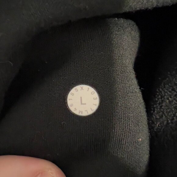 1083 Men's Lululemon Welter Weight Hoodie Size Large Color Black - Picture 4 of 6